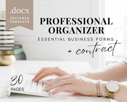 Professional Organizer Business Bundle | Microsoft Word Template