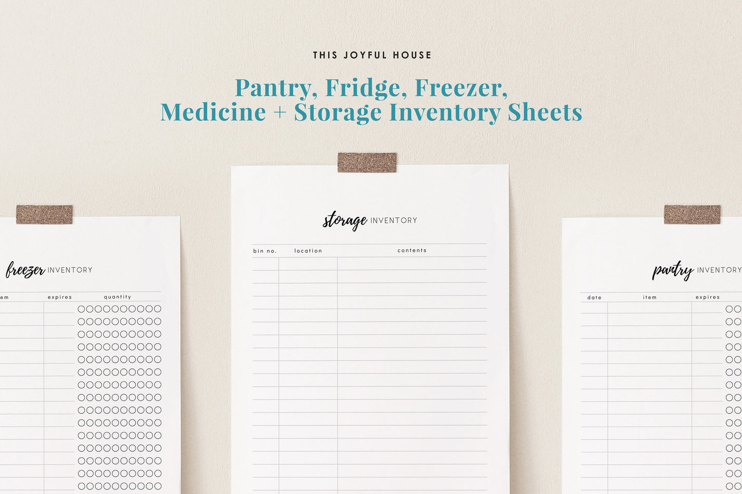 Organized Home Bundle Printable