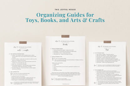 Organizing Guide for Kids Printable