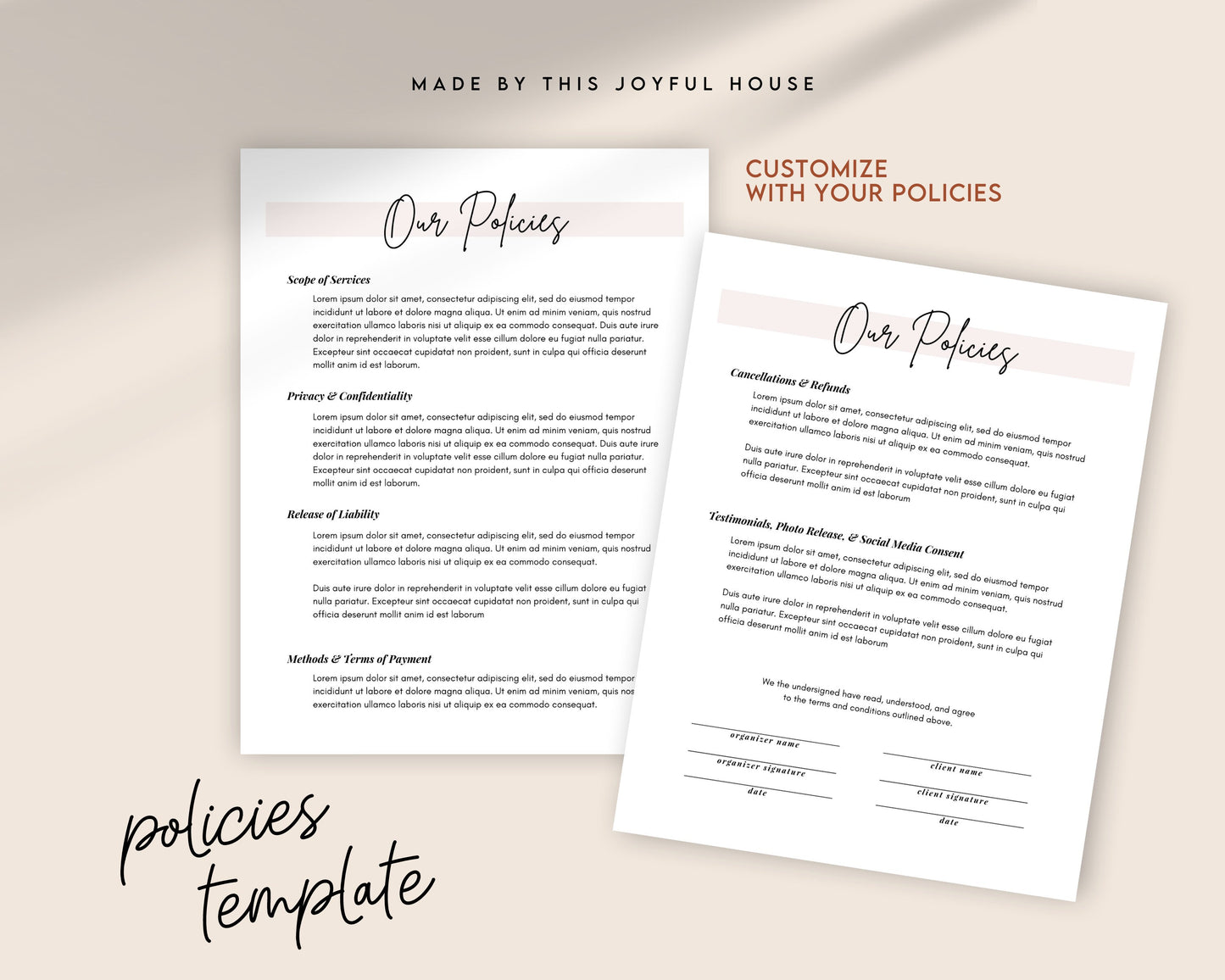 New Client Welcome Packet Canva Template