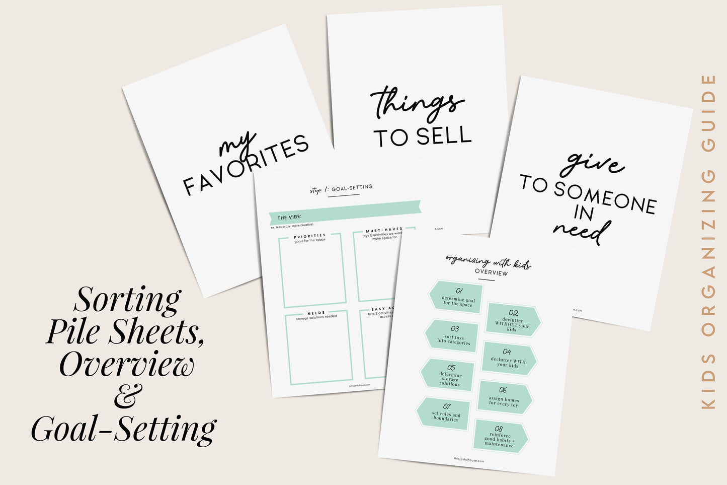 Home Organizing Bundle Printable | 3 Guides for One Great Price